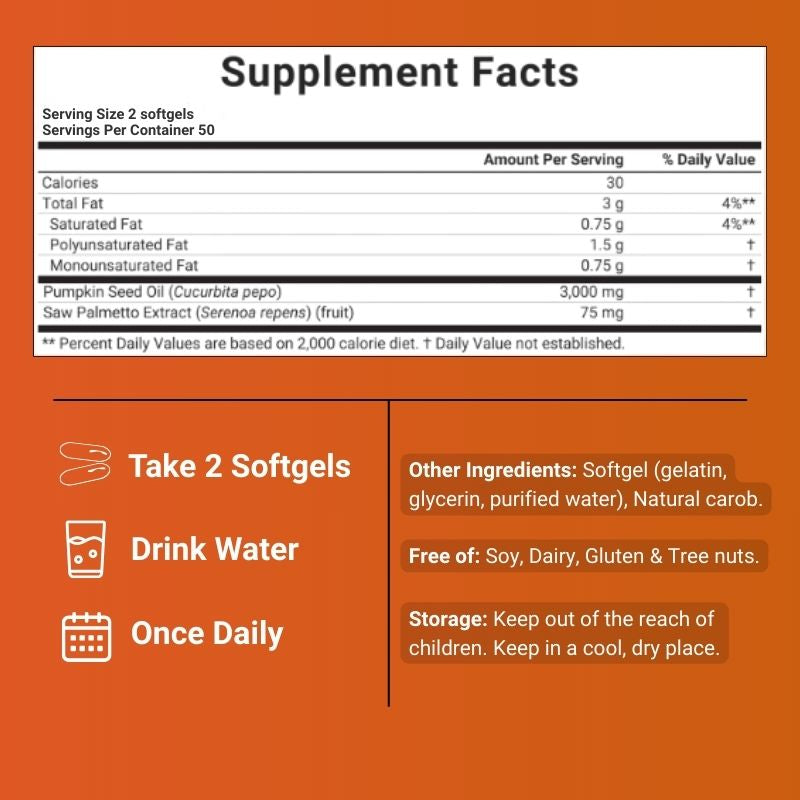 Seyra® - Pumpkin Seed Oil Softgels